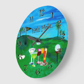 horloge du mur de golf 19e trou (Angle)