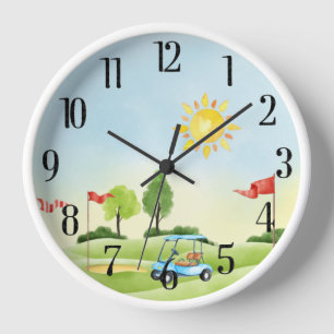 Horloge du mur de Golfer