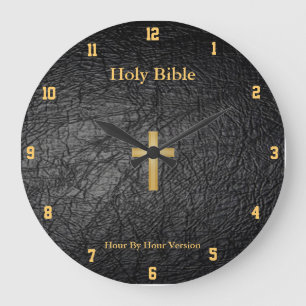 Horloge du mur de la Sainte Bible