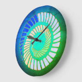 Horloge du mur de la spirale terrestre (Angle)