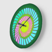 Horloge du mur de la spirale terrestre (Angle)