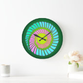 Horloge du mur de la spirale terrestre (Maison)