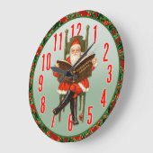Horloge du mur de lecture du Père Noël (Angle)