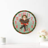 Horloge du mur de lecture du Père Noël (Maison)