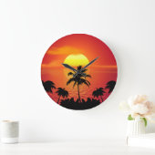 HORLOGE DU MUR DE SOLEIL TROPICAL (Maison)