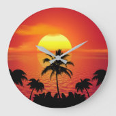 HORLOGE DU MUR DE SOLEIL TROPICAL (Recto)