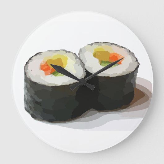 HORLOGE DU MUR DE SUSHI (Recto)