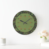 Horloge du Mur de Temps Militaire Vert Caméra (Maison)