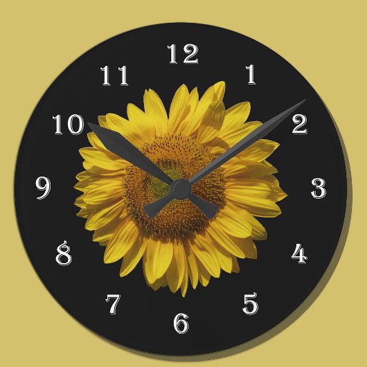Horloge du mur de tournesol de fleurs - Mammoth To