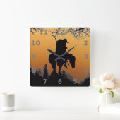 Horloge du mur d'extrémité du sentier (Maison)