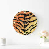 Horloge du mur d'impression de tigres (Maison)