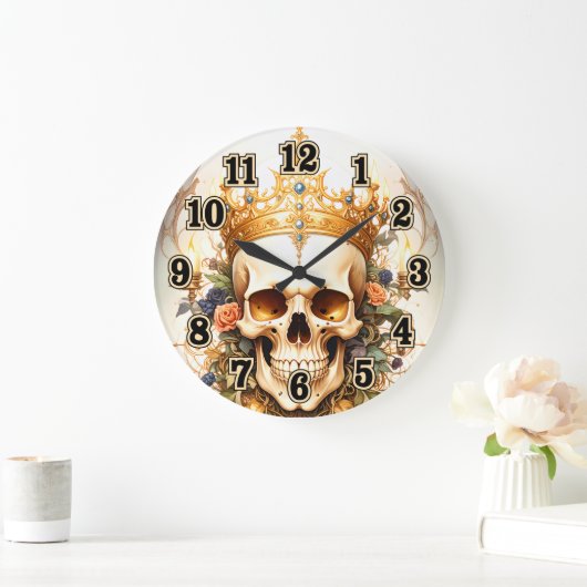 Horloge du mur du crâne royal (Maison)