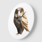 Horloge du mur du hibou (Angle)