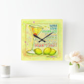 HORLOGE DU MUR LEMON DROP MARTINI (Maison)