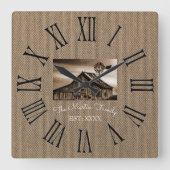 HORLOGE DU MUR NUMBÉRAL ROMAIN RUSTIQUE (Recto)