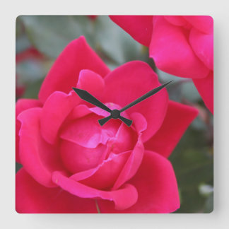 HORLOGE DU MUR ROSE ROUGE