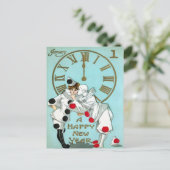 Horloge du Nouvel An victorien (1 sur 4) Carte pos (Debout devant)