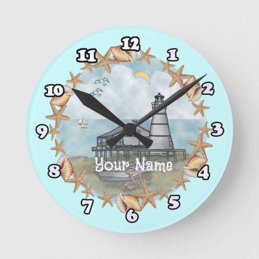 Horloge du phare Louisiana Shells (Recto)