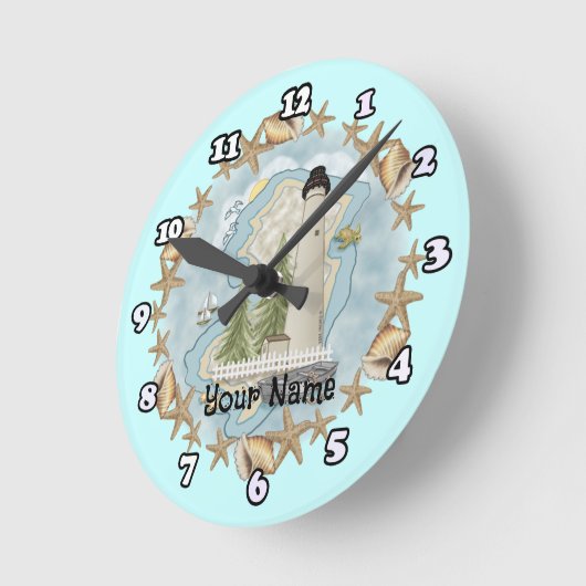 Horloge du phare New Jersey Shells (Angle)