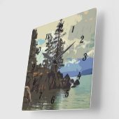 Horloge du port de sable du lac Tahoe (Angle)