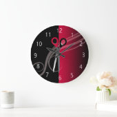 horloge du salon de coiffure rouge (Maison)