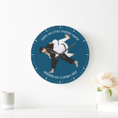 Horloge Du Studio D'Arts Martiaux Jiu Jitsu Judo (Maison)