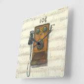 horloge du téléphone payant antique (Angle)