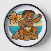 Horloge Dumi Ocean Drummer Clock (Recto)