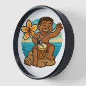 Horloge Dumi Ocean Drummer Clock (Angle)