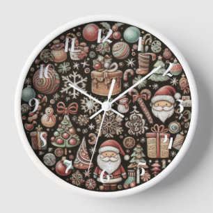 Horloge Dur Pasteurs Dessiner Motifs de Noël