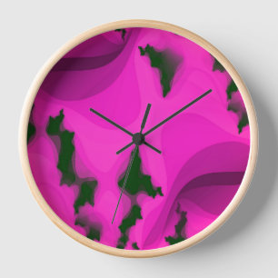 HORLOGE EAU ABSTRAITE