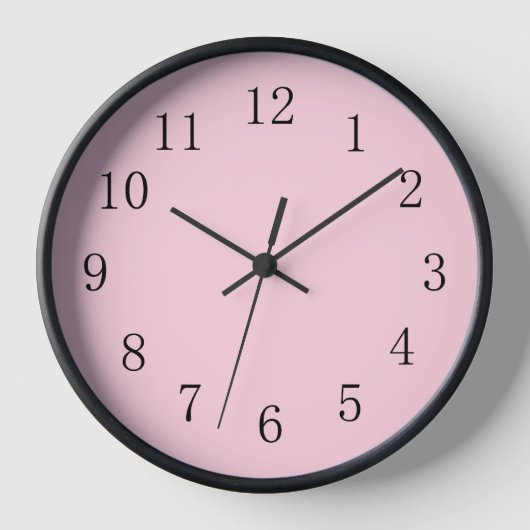 Horloge Écart mou rose pastel (Moyen) (Recto)