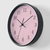 Horloge Écart mou rose pastel (Moyen) (Angle)