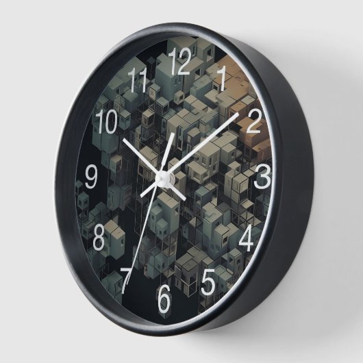 Horloge Échafaudage art vectoriel (Angle)