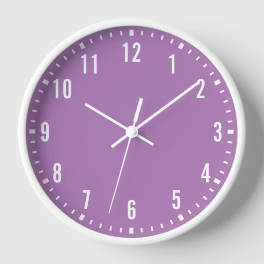 Horloge École classique violet (Recto)
