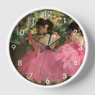 Horloge Edgar Degas - Danseuses en rose