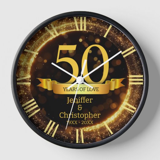 Horloge Édition Anniversaire de Mariage Année Paillettes O (Recto)