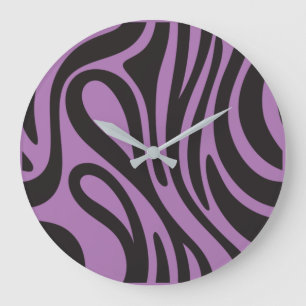 Horloge Effet Zèbre Africain.Nature et minimaliste