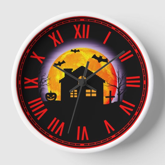 Horloge effrayante d'Halloween (Recto)