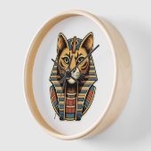 Horloge Egyptian Pharaoh Cat Wall Clock (Angle)