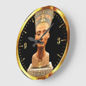 Horloge égyptienne du mur néfertiti (Angle)