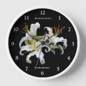 Horloge Elégante Casablanca White Oriental Lilies (Front)