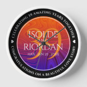 Horloge Élégante célébration du 39e anniversaire du Mariag (Recto)