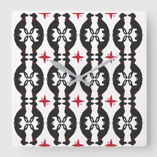 Horloge élégante de motif de lévrier (Recto)