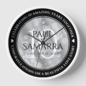 Horloge Élégante fête du 10e anniversaire du Mariage de Ti (Recto)