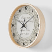 Horloge Élégante Perle 30e Anniversaire de Mariage (Angle)