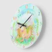 Horloge éléphant mignonne (Angle)