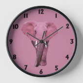 Horloge Eléphant rose (Recto)