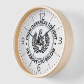 Horloge emblème de la franc-maçonnerie (Angle)