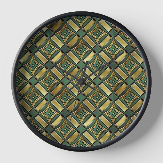 Horloge Emerald & Gold Art Déco (Recto)